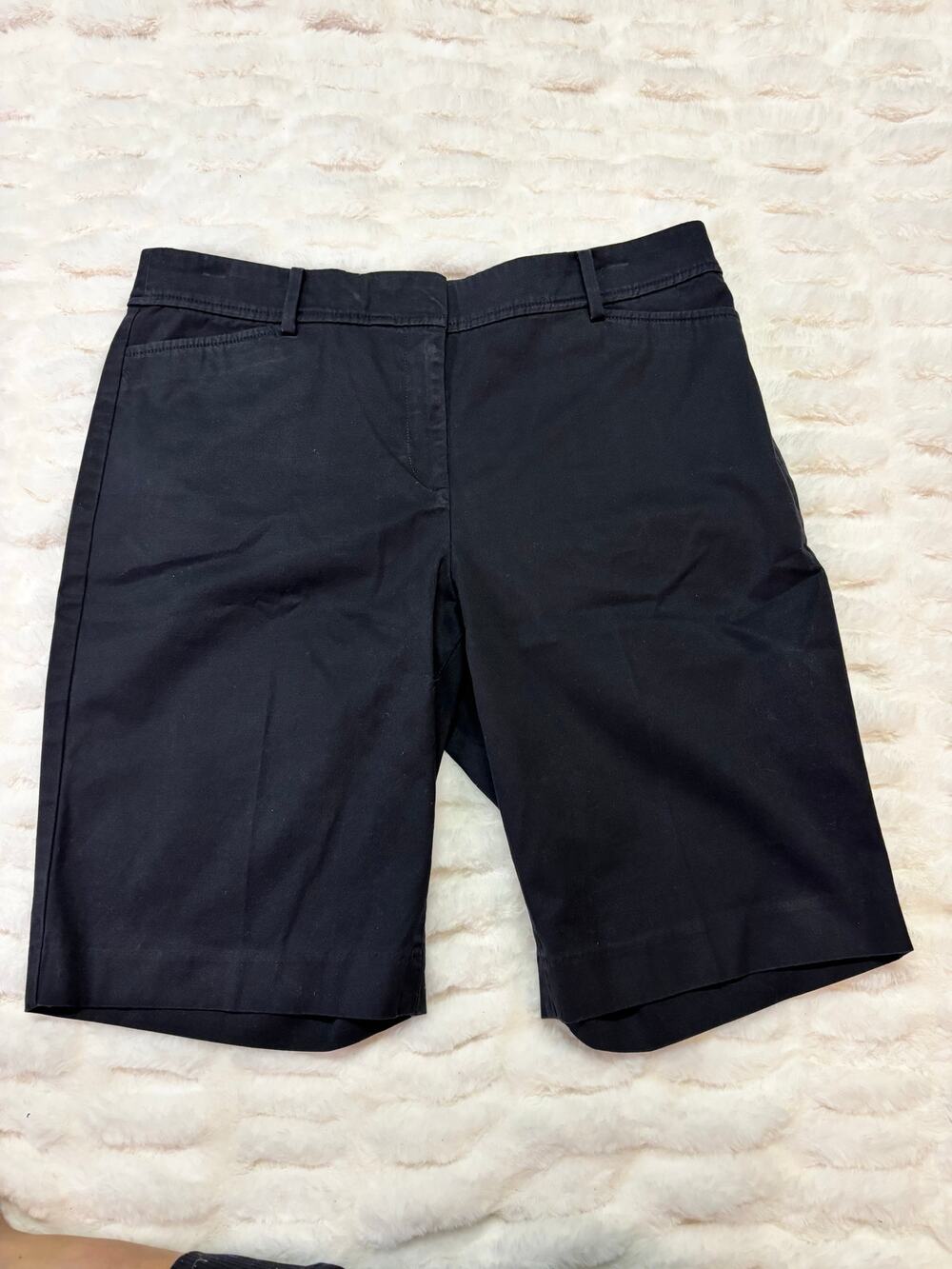 Talbots Perfect Short Women's Size 8 Navy Chino Bermuda Preppy Coastal